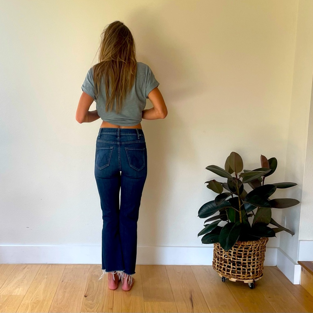 MOTHER The Hustler Ankle Fray sz 25